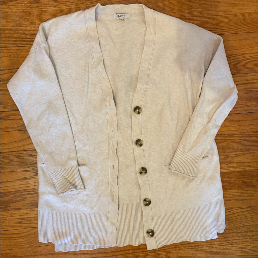 Madewell Soft Beige Cardigan
